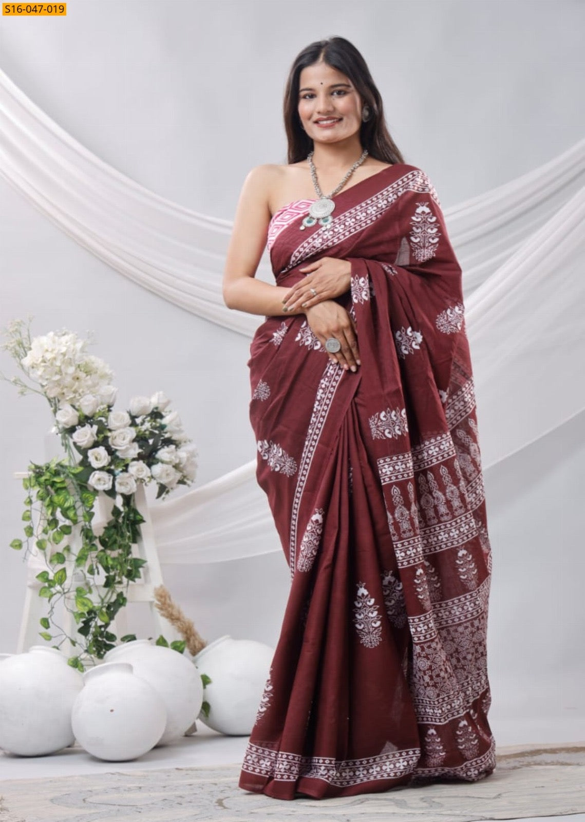 Mulmul Cotton Saree