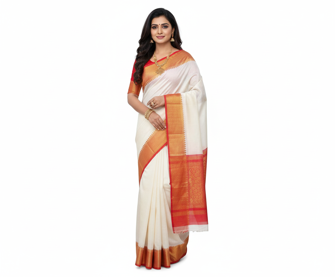 ANNAM Silk Cotton Saree