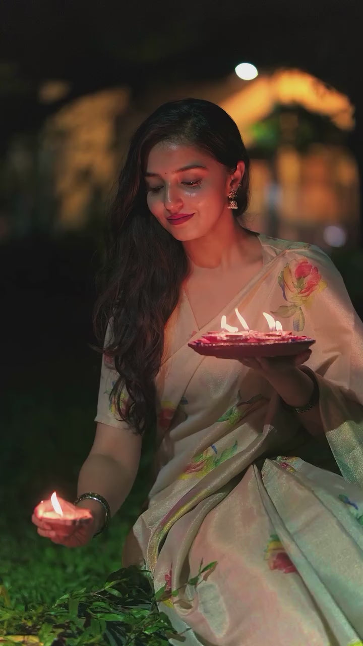 Fancy Tissue Cotton Sarees